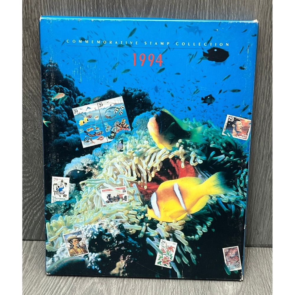 USPS 1994 Commemorative Stamp Collection Hardcover Album Book 8994 Vintage